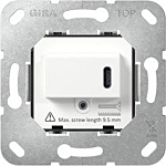 Gira 236200 Basiselement USB-voeding Power Delivery 1-voudig Wit