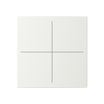 Busch Jaeger LFW/A.4.55.11-914 Busch-balance SI Afdekking 4-voudig voor keypad Studiowit