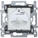 Niko 310-02001 Sokkel voor draaiknopextentie van universele draaiknopdimmer met CAB-ontstoring, 3-draads