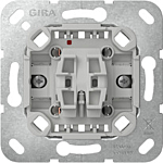 Gira 315100 Basiselement wipdrukcontact 10 A 250 V~ Maakcontact 1-polig (met bevestigingsklauwen)