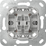 Gira 315500 Basiselement wipdrukcontact 10 A 250 V~ Wisseldrukcontact 2-voudig (met bevestigingsklauwen)