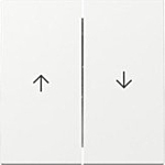 Gira 329403 Systeem 55 Wip 2-voudig met pijlsymbool Zuiver wit glanzend