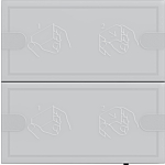 Gira 5002028 Tastsensor 4.95 Komfort 2-voudig voor Gira One en KNX Antraciet