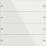 Gira 502412 KNX Wippenset 4-voudig voor tastsensor 4.95 Glas wit
