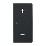 Busch-Jaeger 6237-22-885 Bedieningswip 2-voudig rechts met symbool "audio volume" Zwart mat