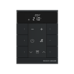 Busch Jaeger SBR-F-6.0.11-885 Free@home Tenton Thermostaat 6-voudig Zwart mat
