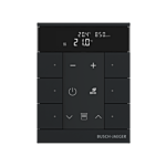 Busch Jaeger SBC-F-6.0.11-885 Free@home Tenton Thermostaat 6-voudig CO2 Zwart mat