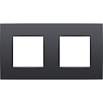 Niko 133-76800 Tweevoudige afdekplaat met 71 mm centerafstand Intense anthracite