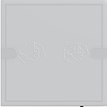 Gira 5001028 Tastsensor 4.95 Komfort 1-voudig voor Gira One en KNX Antraciet