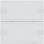 Gira 5002003 Tastsensor 4.95 Komfort 2-voudig voor Gira One en KNX Wit