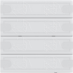 Gira 5004003 Tastsensor 4.95 Komfort 4-voudig voor Gira One en KNX Wit