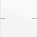 Gira 575103 Wippenset 1-voudig voor tastsensor 4.55 System 55 Zuiver wit glanzend
