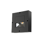 SG 923124 Callisto Wall Square Zwart 3W LED 3000K Wit Ra 80