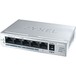Zyxel GS1005HP-EU0101F Netwerkswitch 5 poorten PoE Grijs