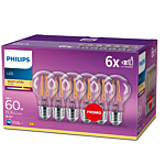 Philips 929001387385 LED Classic ND A60 7-60W E27 Warm wit Multipack 6 stuks 