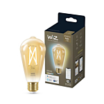 Wiz 8718699787233 Filament Amber ST64 E27 6,7W OP=OP