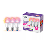 Wiz 929003601033 Gekleurd en met Wit Licht E27 A60 8,8W (3-pack)