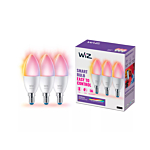 Wiz 929002448833 Gekleurd en Wit Licht E14 C37 4,9W (3-pack)