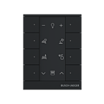 Busch Jaeger SB-F-8.0.11-885 Free@home Tenton 8-voudig Zwart mat