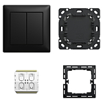 Busch Jaeger 6716/03 UJ-915 Friends of Hue Smart switch Busch Balance 3-stuks Mat zwart (complete set)