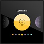 Niko 551-18001 Digital black Geconnecteerd personaliseerbaar bedieningsscherm voor Niko Home Control 230V