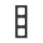 Busch-Jaeger 1723-885K Future linear 3-voudig afdekraam Zwart mat