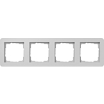 Gira 0214154 E1 Afdekraam 4-voudig Grijs mat