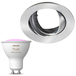 Inbouwspot Lumiance Inclusief Hue White en Color (GU10) Geborsteld aluminium
