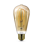 Philips Vintage LED Spiral ST64 5-25W E27 Gold Flame