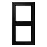 Jung LS 982 SWM Afdekraam voor horizontale en verticale combinatie 2-voudig Grafietzwart mat