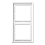 Jung LS 982 WW Afdekraam voor horizontale en verticale combinatie 2-voudig Alpine wit