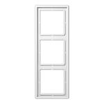 Jung LS 983 WW Afdekraam voor horizontale en verticale combinatie 3-voudig Alpine wit