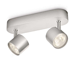 Philips 56242/48/16 myLiving Star Aluminium 2x 3W Warm wit