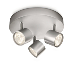 Philips 56243/48/16 myLiving Star Aluminium 3x 3W Warm wit