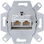 Jung UAE 8-8 UPOK6 Data-aansluitdoos cat. 6 / cat. 6A iso, 2 x 8-polig, voor 2 terminal