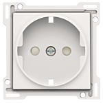 Niko 101-66901 Afwerkingsset voor stopcontact met randaarde en beschermingsafsluiters White