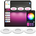 Philips Hue inbouwspot dun van 90 mm Wit 3-pack