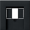 Gira 0376005 Afdekking voor USB-voeding PD System 55 Zwart mat