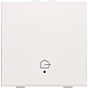 Niko 101-52921 Enkelvoudige drukknop met led en comfortsensoren voor Niko Home Control, symbool 'woning verlaten' White