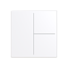 Busch Jaeger LFW/A.3.63.11-84 Future Linear Afdekking 3-voudig voor keypad Studiowit