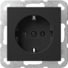 Gira 4466005 Systeem 55 Wandcontactdoos met randaarde 16 A 250 V~ Zwart mat
