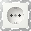 Gira 446603 Systeem 55 Wandcontactdoos met randaarde 16A 250V Zuiver wit glanzend