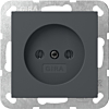Gira 448028 Systeem 55 Wandcontactdoos zonder aardcontact 16A 250V 2-polig Antraciet
