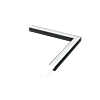 SG 391461 StripLine Zwart Profiel opbouweenheid hoek