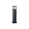 SG 630065 Fagernes Bollard Sokkellamp met Stopcontact Zwart 270lm 8W Ra80 Faseafsnijding