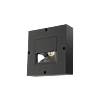 SG 923125 Callisto Wall Square Zwart 3W LED 4000K Koel Wit Faseafsnijding