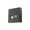 SG 923128 Callisto Wall Square Grafiet 3W LED 4000K Koel Wit Faseafsnijding