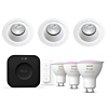Philips Hue Starterkit: 3 GU10 lampen + dimmer switch + Bridge Pro + 3 SG Jupiter Soft GU10 Wit