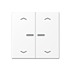 Jung HOME BT A 17102 P WWM Taster 2-voudig met pijlsymbolen Sneeuwwit mat 