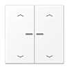 Jung HOME BT LS 17102 P WWM Taster 2-voudig met pijlsymbolen Sneeuwwit mat